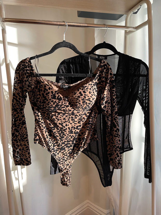 Leopard Mesh Bodysuit