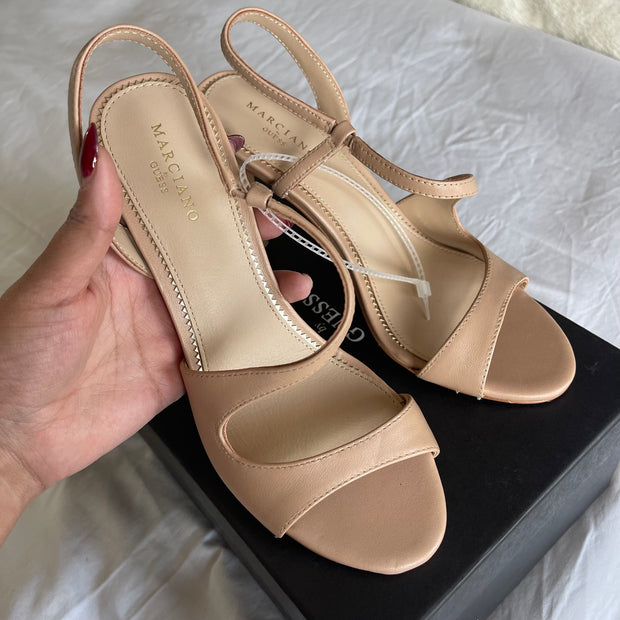 Marciano by Guess Futura Curve Heels in Light Beige