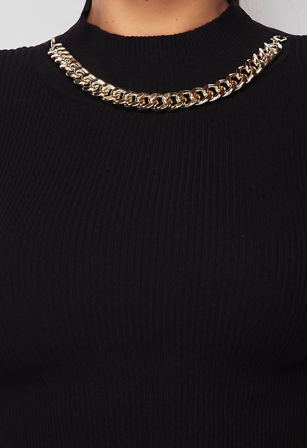 black chain longsleeve